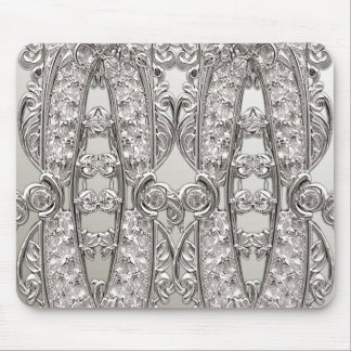 Silver Ornate Modern Mousepad Musmatta