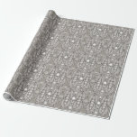 Silver Ornate Modern Wrapping Papper Presentpapper<br><div class="desc">Snygg Silver Ornate Modern Wrapping Papper</div>