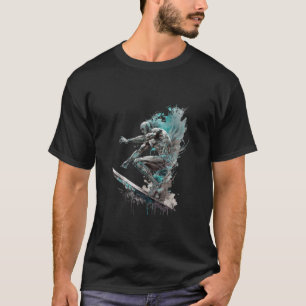 Silver-överfång T Shirt