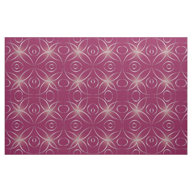 Silver på magentan tyg (Fat Quarter)