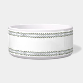 Silver på vit husdjurs skål