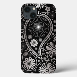 Silver paisley mönster