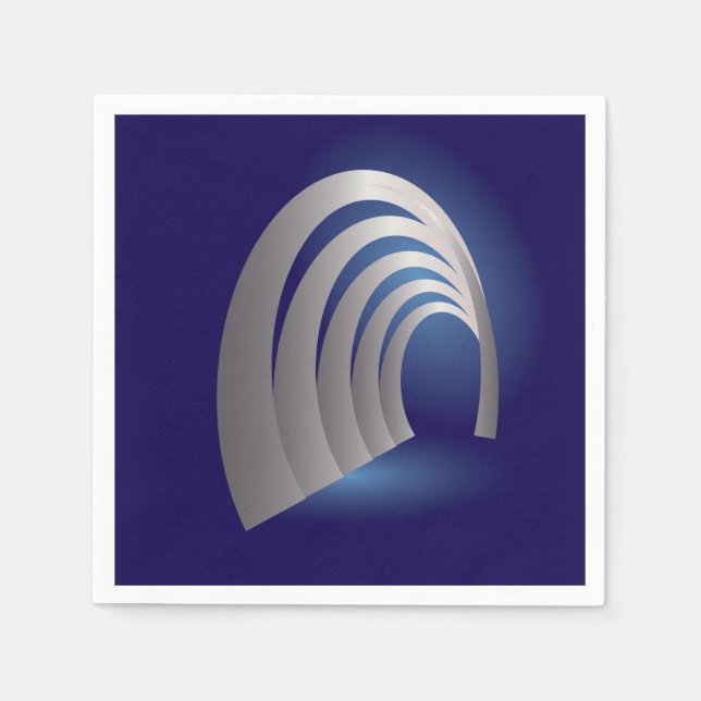 silver pappersservett (Framsidan)