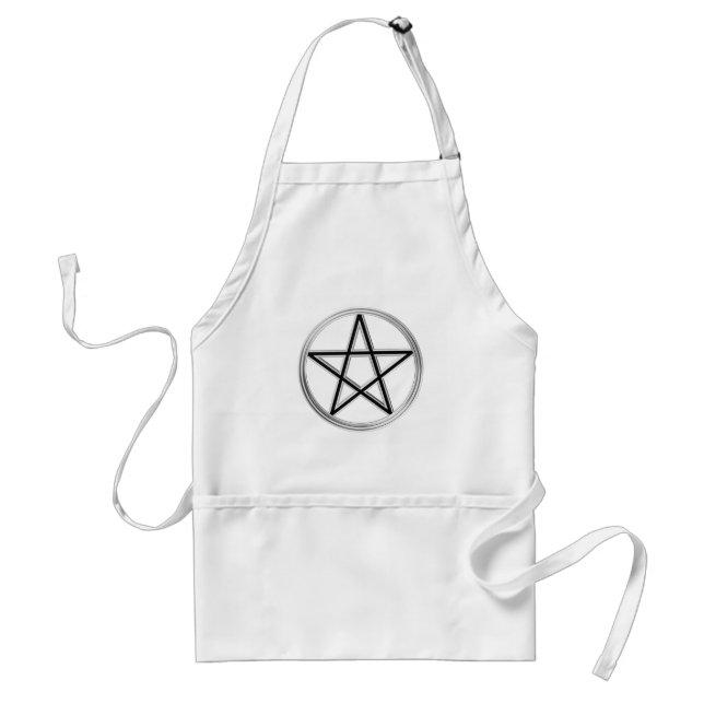 Silver pentagram förkläde (Framsidan)