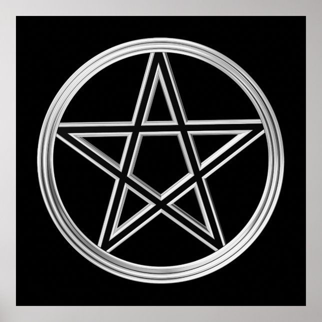 Silver pentagram poster (Framsidan)