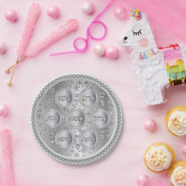Silver Pesach Seder Plate - Pappra tallrikar