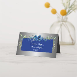 Silver-petaler av det Kärlek-mappade platskortet Placeringskort