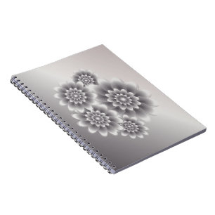 Silver petals bouquet anteckningsbok