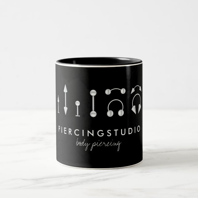Silver Piercing Studio Två-Tonad Mugg (Center)