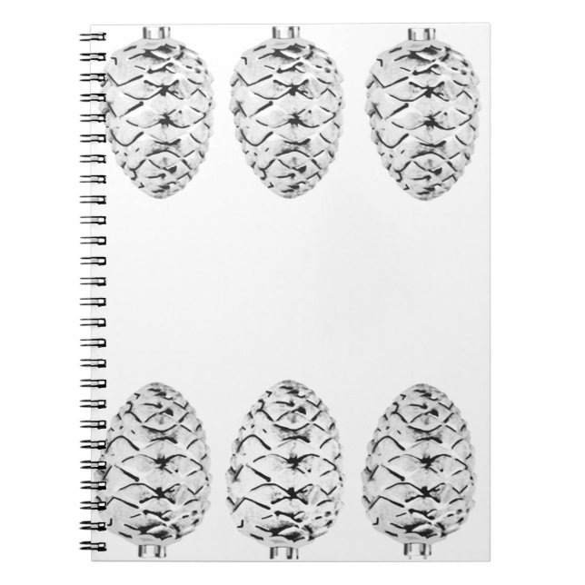 Silver Pinecones bärbar dator Anteckningsbok (Framsidan)