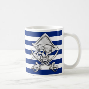 Silver Pirat vid Nautisk Rand Kaffemugg