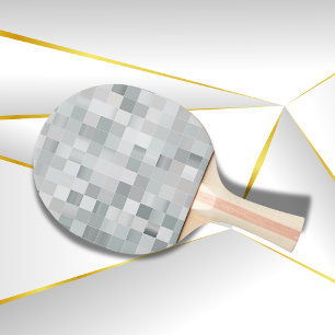 Silver Pixel Art   Pingisracket