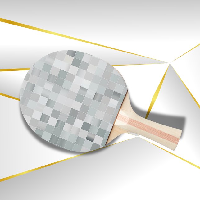 Silver Pixel Art | Pingisracket (Skapare uppladdad)