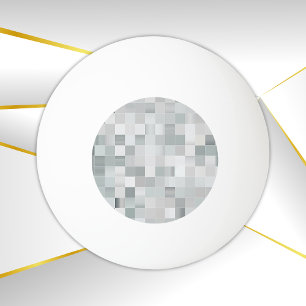 Silver Pixel Art   Tre stjärnor Pingisboll