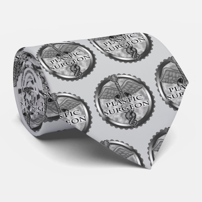 Silver Plastikkirurg Caduceus Slips (Rullad)