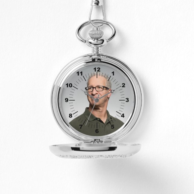 Silver Pocket Wat - Personlig Armbandsur (Framsida)