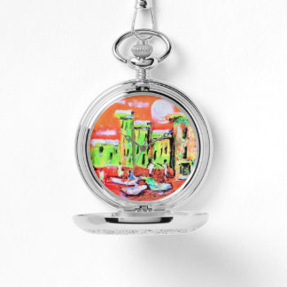 Silver Pocket Watch Armbandsur