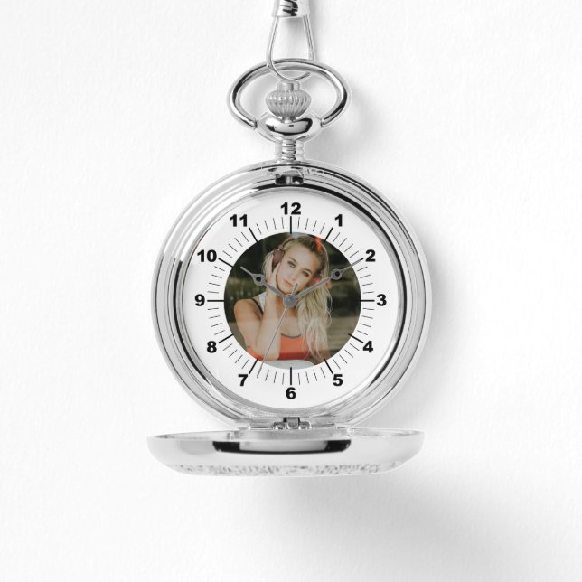 Silver Pocket Watch - Personlig Armbandsur (Framsida)