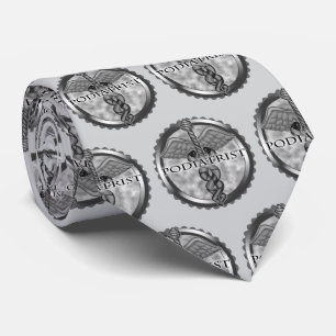 Silver Podiatrist Caduceus Slips