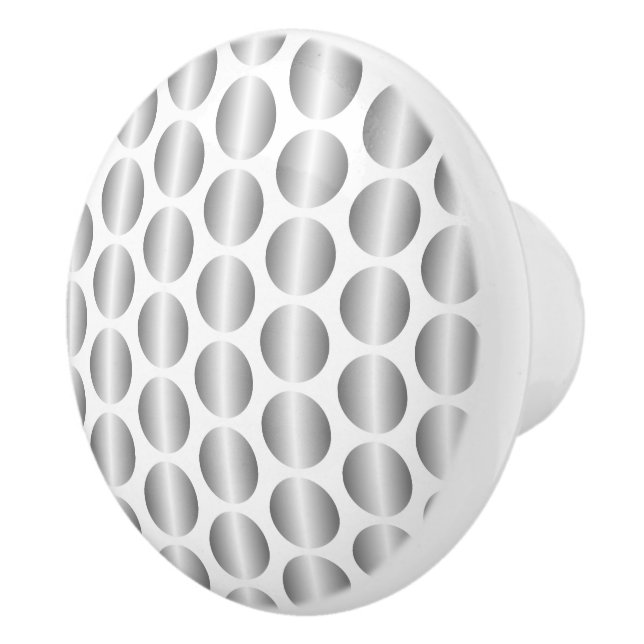 Silver prickig design knopp (Höger)