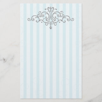 Silver Princess Filigree Brevpapper