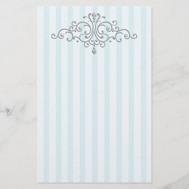 Silver Princess Filigree Brevpapper (Framsida)
