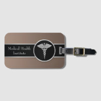 Silver Professionell Medical Caduceus - Bagagetag