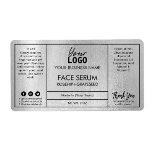 Silver Professionell Modern serum Ansikte Fraktsedel