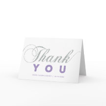 Silver & Purple | Modern Chic Tacksamhetskort