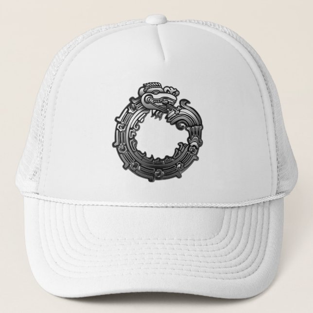 Silver Quetzalcoatl Truckerkeps (Framsida)