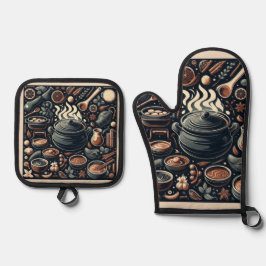 Silver Quilat Heat Protection Oven Mitt