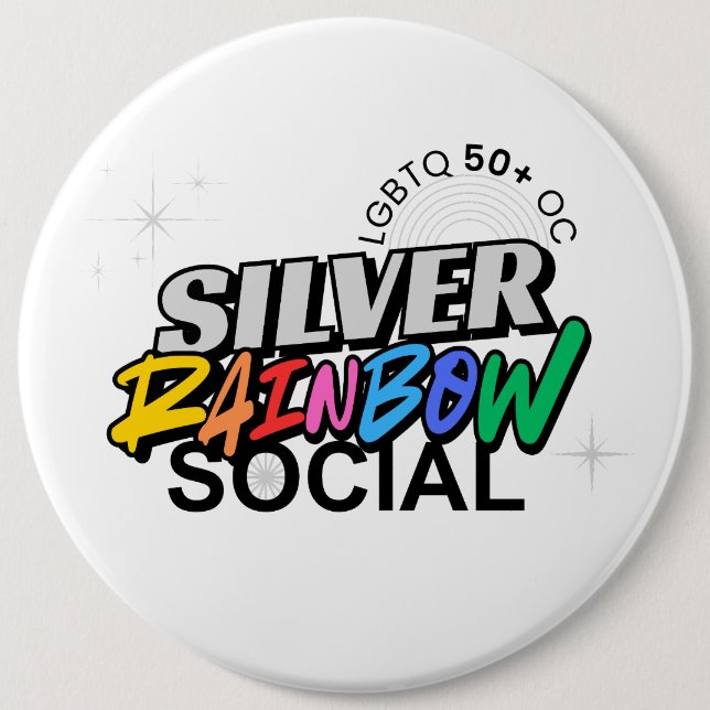 Silver Rainbow Social-knapp Knapp (Framsida)