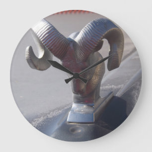 Silver Ram Stor Klocka