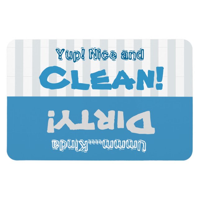 Silver Rand Clean Dirty Dishwasher X301D Magnet (Horisontell)