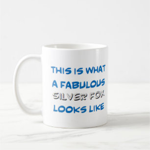 silver räv, fantastisk kaffemugg