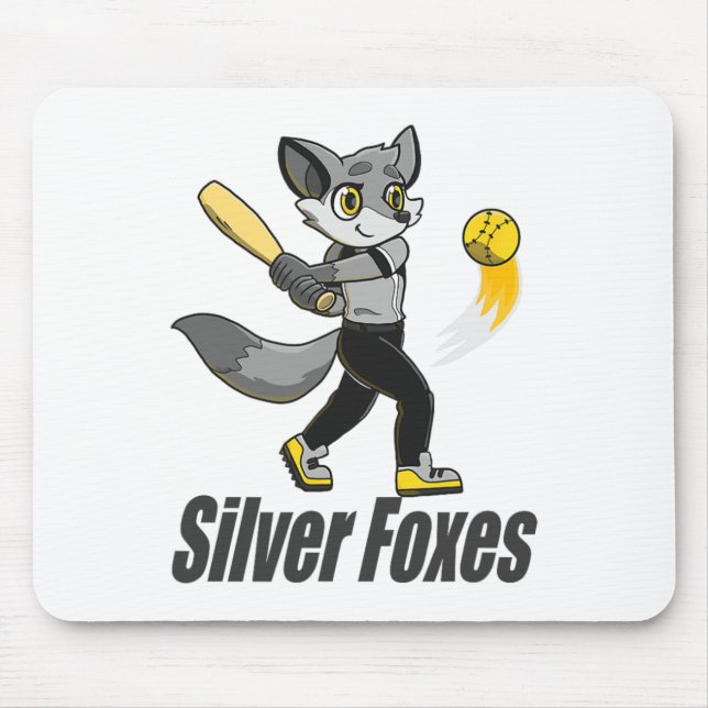 Silver Rävar Softboll Musmatta (Framsidan)