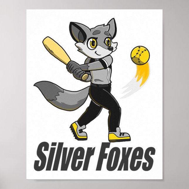 Silver Rävar Softll  Poster (Framsidan)