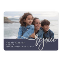 Silver Rejoice | Blåmodern typografi med foto