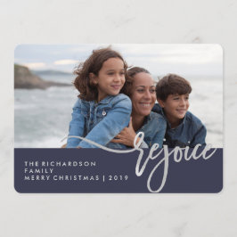 Silver Rejoice | Blåmodern typografi med foto