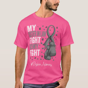 Silver Ribbon Sister in law Dyslexia Awareness T Shirt