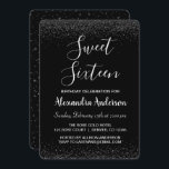 Silver Ro Petal Sweet sixteen Birthday Inbjudningar<br><div class="desc">Silver Confetti Gnistra Glitter Sweet sixteen Födelsedagsfest inbjudan. Inbjudan är perfekt för Ro Confetti Gnistra Glitter Sweet 16 Födelsedagsfester att tittar fira med Blommigt Rosor för Alla hjärtans dag.</div>