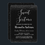 Silver Ro Petal Sweet sixteen Birthday Inbjudningar<br><div class="desc">Silver Confetti Gnistra Glitter Sweet sixteen Födelsedagsfest inbjudan. Inbjudan är perfekt för Ro Confetti Gnistra Glitter Sweet 16 Födelsedagsfester att tittar fira med Blommigt Rosor för Alla hjärtans dag.</div>