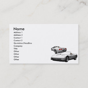 Silver Roadster Visitkort