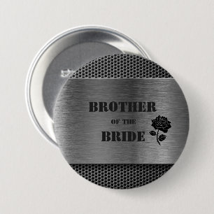 Silver Robo Metall/Bridens bror - Button Knapp