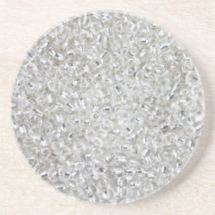 Silver Rocaille kärnar ur pärlor Underlägg Sandsten