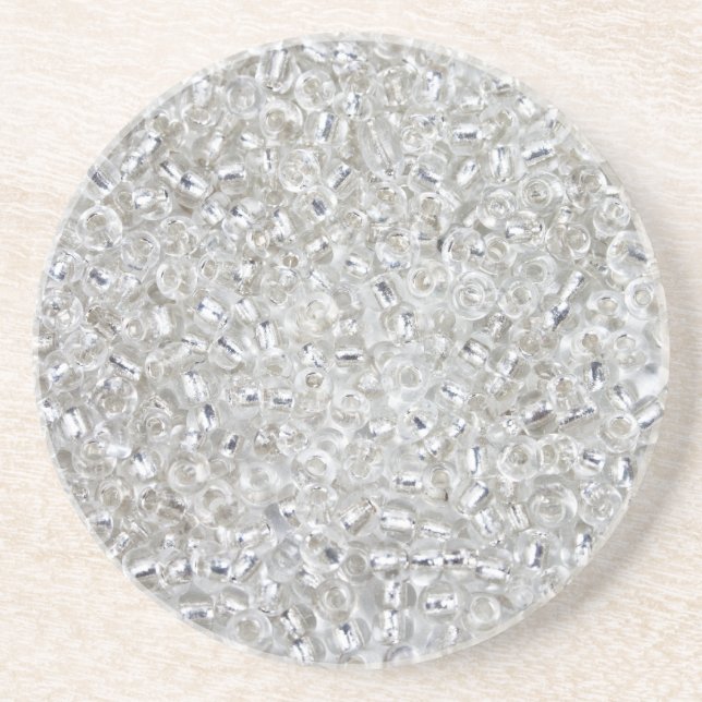Silver Rocaille kärnar ur pärlor Underlägg Sandsten (Framsidan)