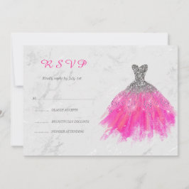 Silver Rosa Dress Glitter sweet sixteen OSA