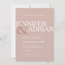 Silver Rosa Modern Minimum Simal Bröllop