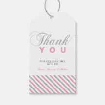 Silver & Rosa | Moderna Partyfavor Tacksamhetsetik