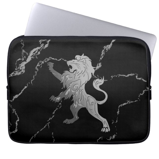 Silver Royal Lion Laptop Fodral (Framsidan)